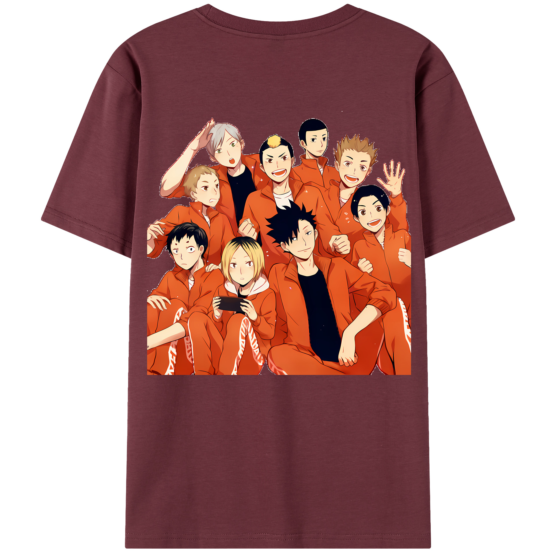 （画像用） ハイキュー!! Haikyu!! 綿100％半袖Tシャツ（背面プリント）